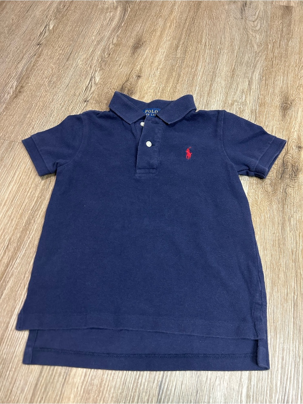 Polo by Ralph Lauren Navy Polo with Red Pony Embroidery